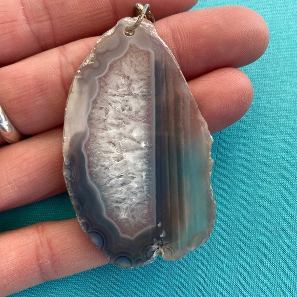 Sale! Gorgeous smoky colored agate key chain - Picture 2 of 2